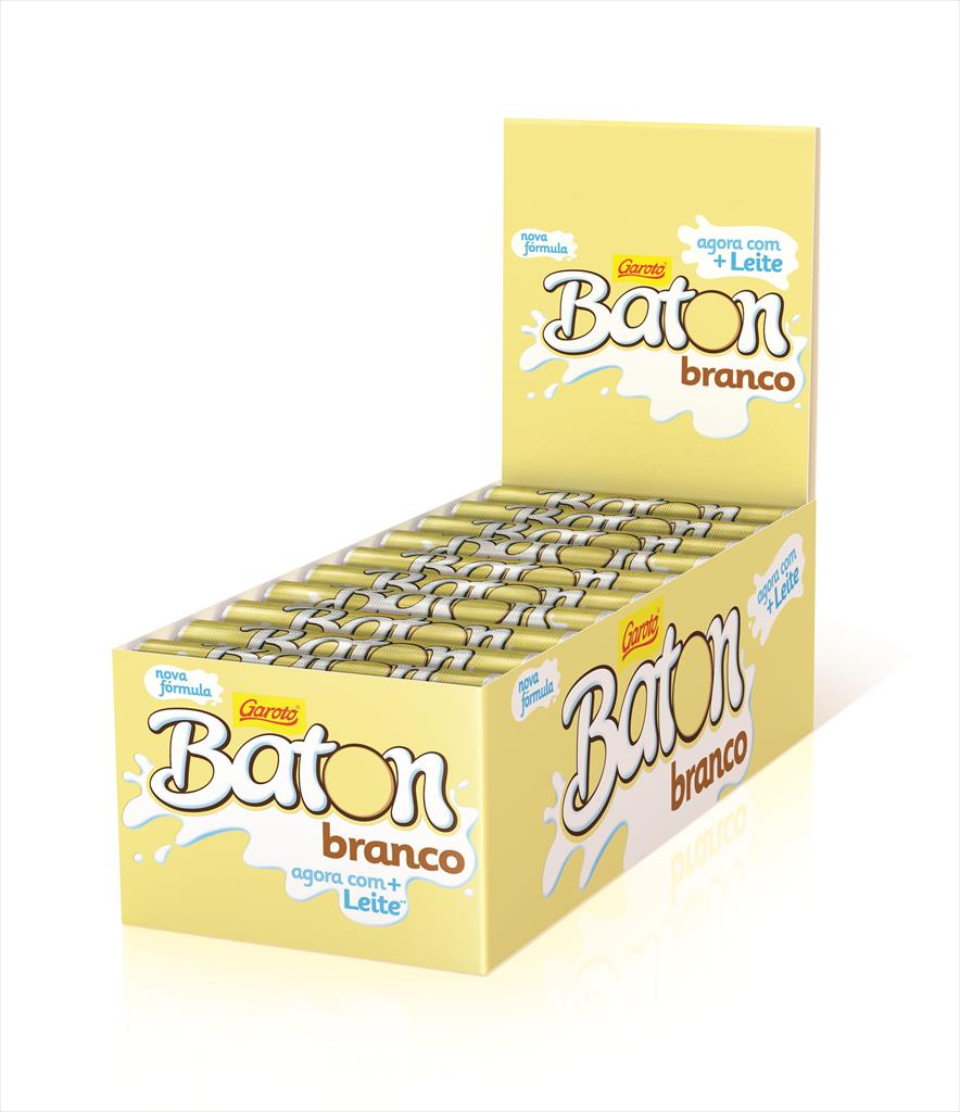 GAROTO BATON CHOC BRANCO DISPLAY 30X16G